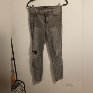 Forever 21 Skinny Jeans - Washed out Black/Gray - Ripped Jeans - Size 30
